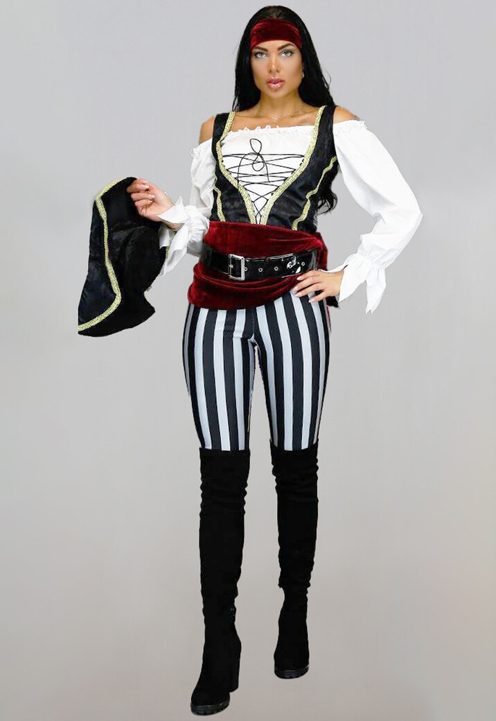 Piraten Kostuum met Broek en Accessoires