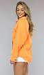 Oranje Denim Blouse met Zakken