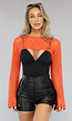 Oranje Gehaakte Bolero