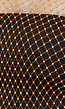 Oranje Glitter Fishnet Crop Top