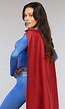 Lang Superwoman Kostuum met Cape