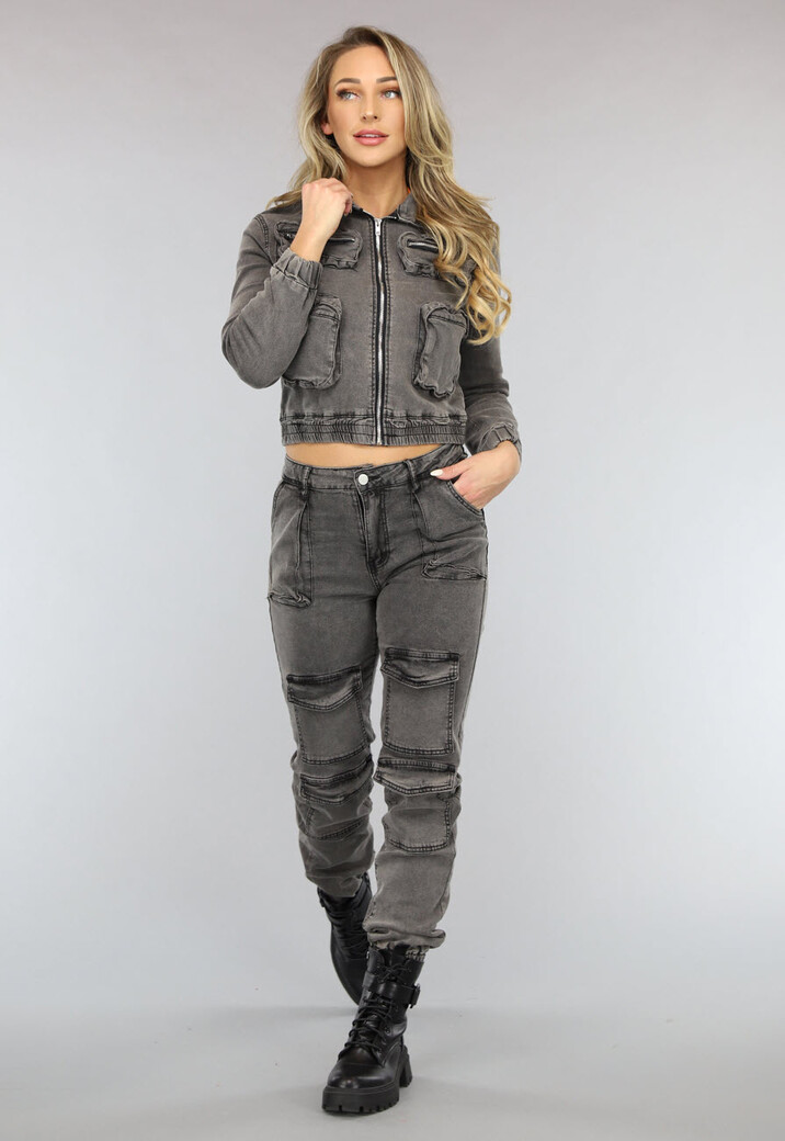 Grijze Cargo Two Piece met Jasje