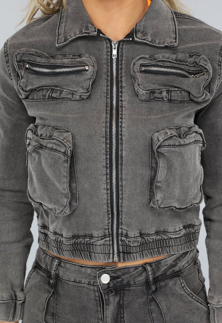 Grijze Cargo Two Piece met Jasje