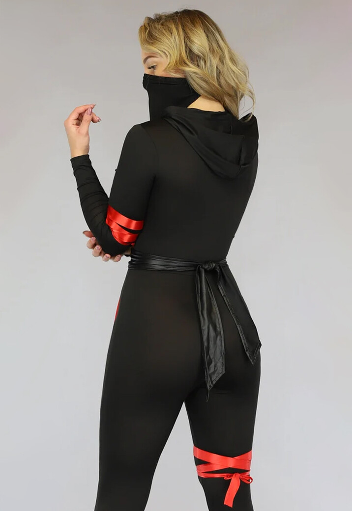 Ninja Catsuit Kostuum met Capuchon