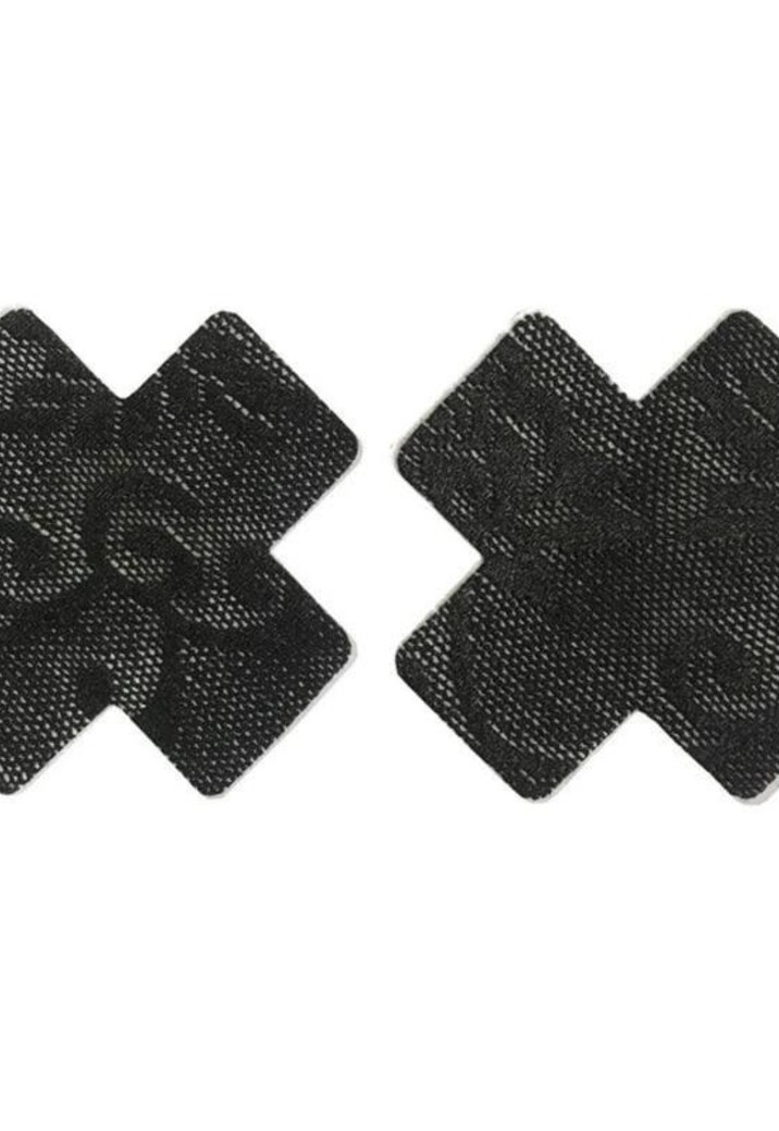 Kruis Tepelcovers van Zwart Kant