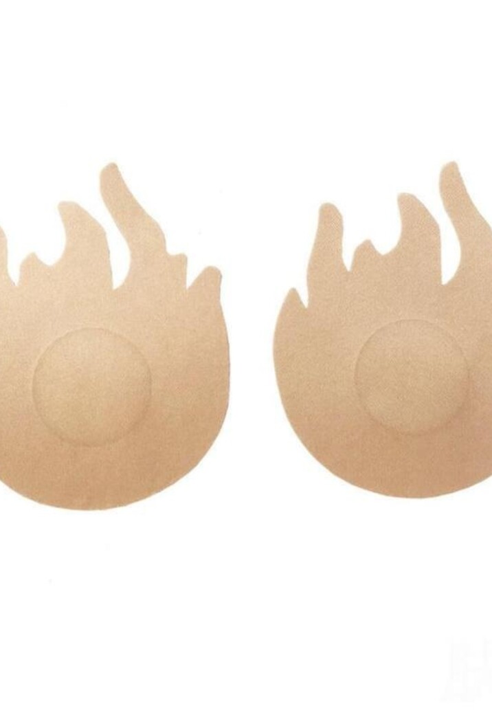 Tepelplakkers met Beige Vlammetjes