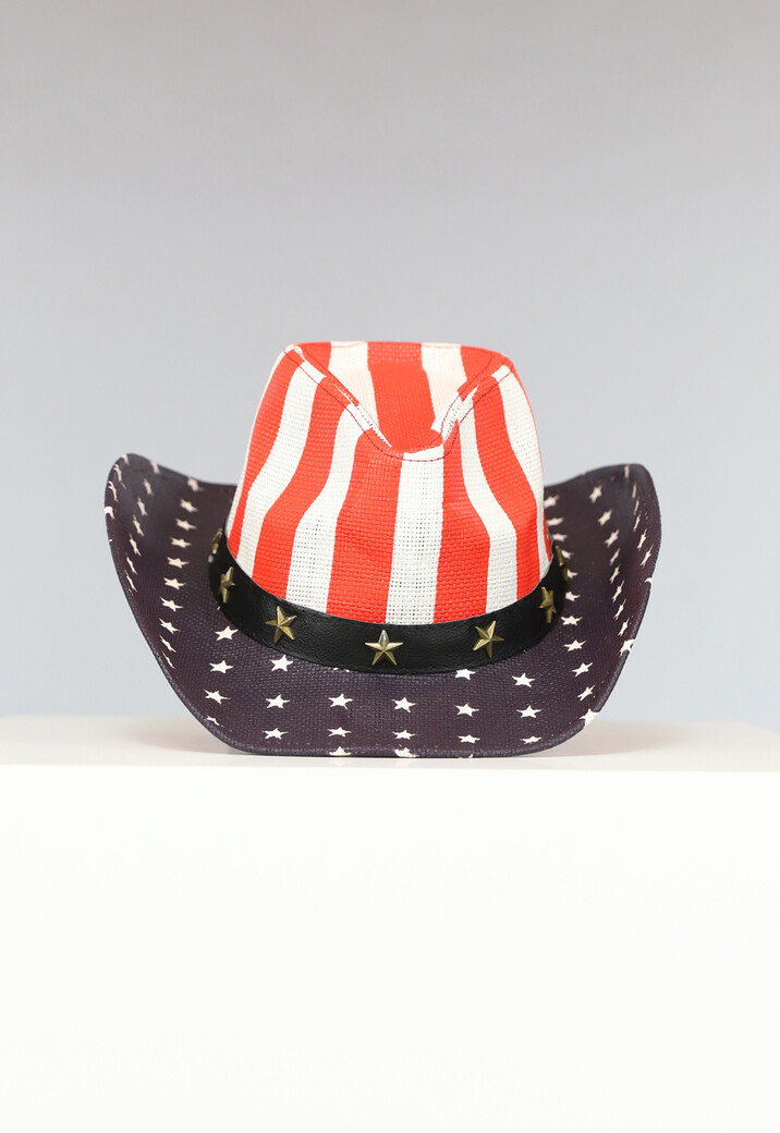 Hoed met Amerikaanse Vlag Opdruk