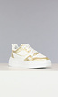 Casual Sneakers met Gouden Afwerking