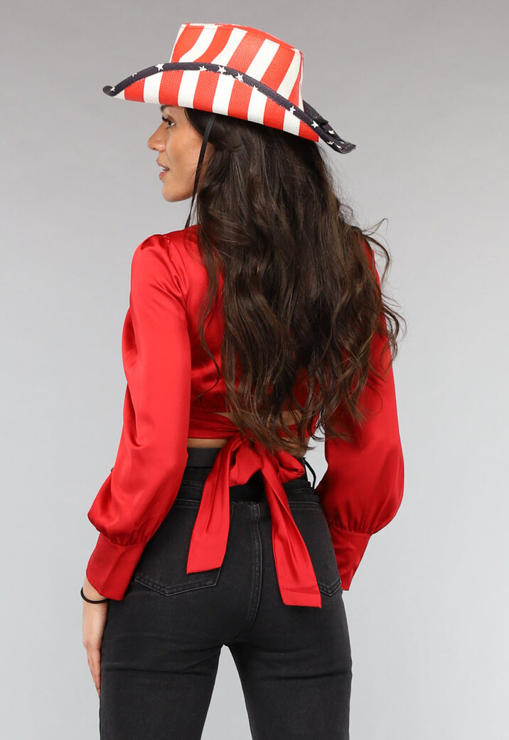 Hoed met Amerikaanse Vlag Opdruk