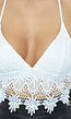 Witte Kanten Bralette met Strikdetail