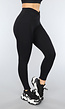Zwarte Sportlegging met Overslag Taille