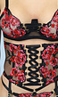 Lingerie Set met Geborduurde Rozen