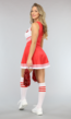 Rood Cheerleader Kostuum met Hoge Sokken