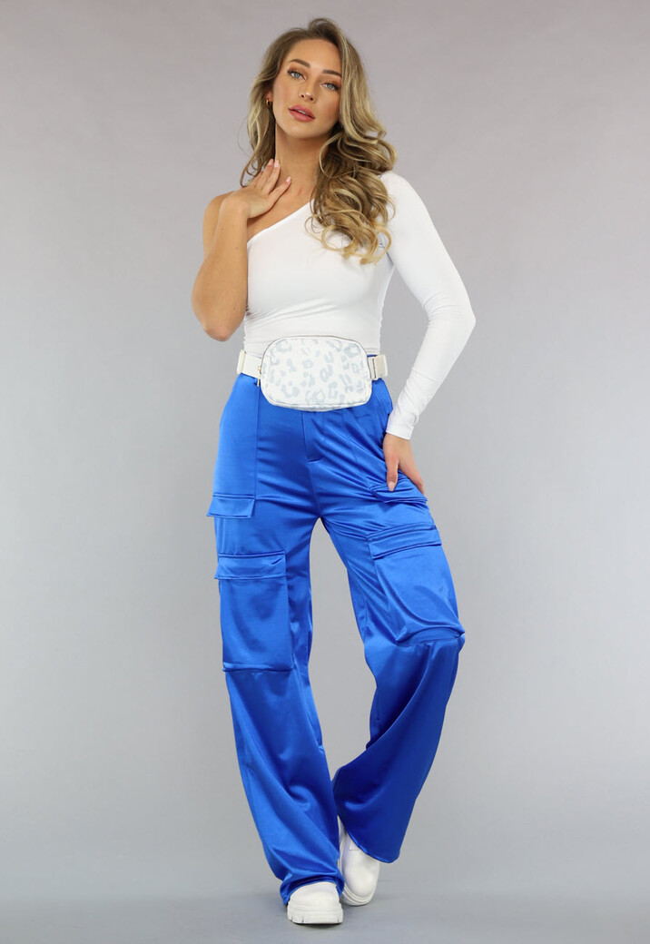 Wit Festival Tasje met Panter Print