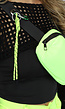 Neon Groene Fanny Pack met Karabijnhaak