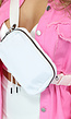 Witte Festival Fanny Pack met Karabijnhaak