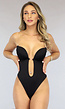 Zwarte Onzichtbare Bodysuit