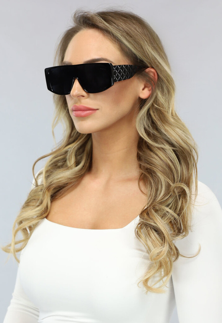 Grote Statement Festival Bril met Zwarte Glazen