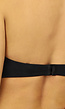 Zwarte Strapless Push Up BH met Afneembare Bandjes