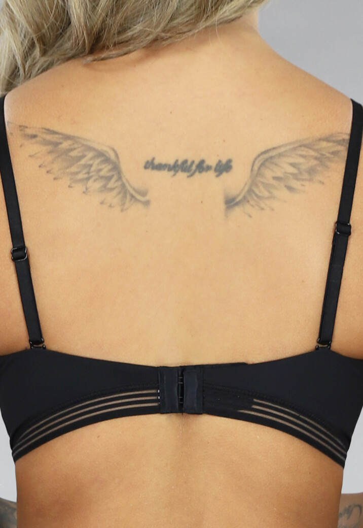 Voorgevormde Balconette Beugel BH met Streepdetail