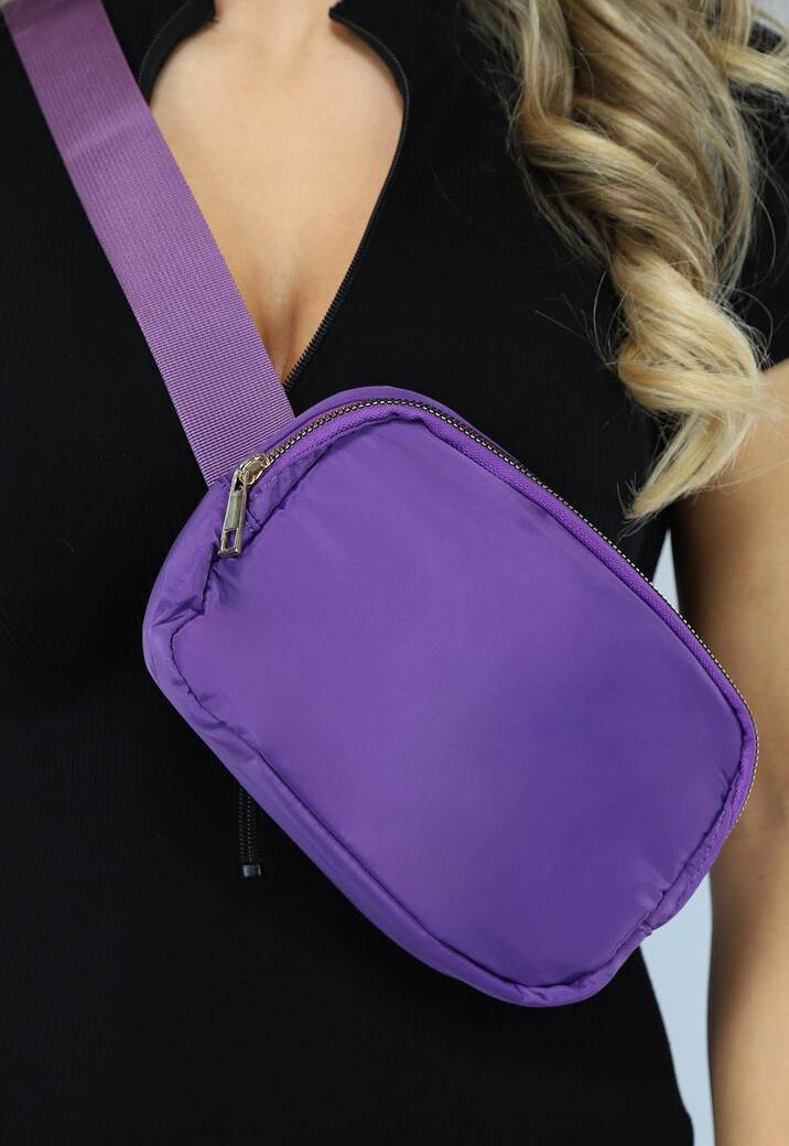 Donkerpaarse Crossbody Festival Tas