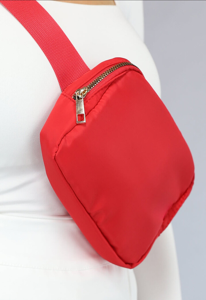 Rode Fanny Pack met Gesp