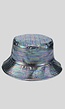 OP=OP.14.AV Donkergrijze Metallic Bucket Hat