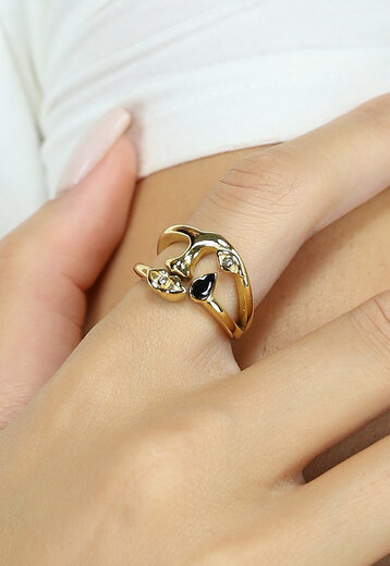 Gouden Verstelbare Statement Ring