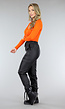 Oranje Longsleeve Basic Body met Overslag