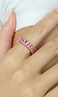 Gouden Ring met Roze Steentjes