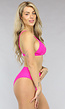 Fuchsia Triangel Bikinitopje met Uitneembare Pads