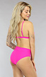 Fuchsia Triangel Bikinitopje met Uitneembare Pads