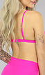 Fuchsia Triangel Bikinitopje met Uitneembare Pads