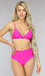 Fuchsia Triangel Bikinitopje met Uitneembare Pads