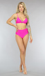 Fuchsia Triangel Bikinitopje met Uitneembare Pads