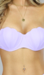 Lila Push-Up Mermaid Bikini Top met Schelpen Look