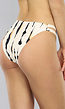 High Waist Print Bikinibroek met Straps