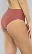 Bruin Geplooid High Waist Bikinibroekje