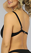 Zwarte Padded Bikinitop met Beugel en Ribstof