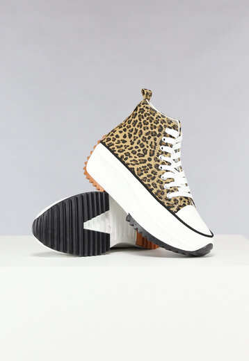 NEW1303 Platform Sneakers met Panterprint