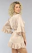 Champagne Satin Kimono met Tailleband