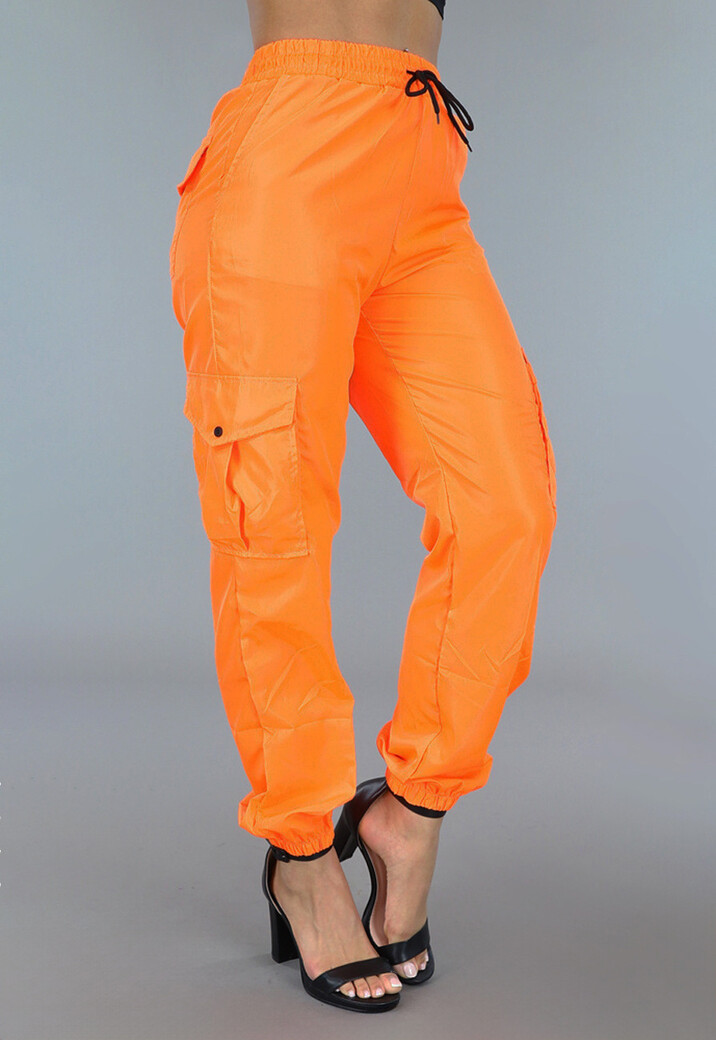 Oranje Parachute Cargo Broek