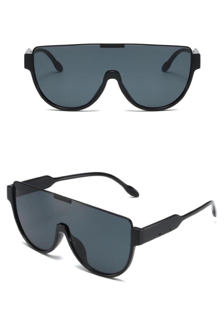 Zwarte Oversized Zonnebril