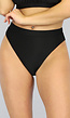 Zwart High Waist Cheeky Bikinibroekje