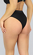 Zwart Maxi Bikinibroekje met Straps