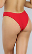 Basic Rood High Cut Bikinibroekje