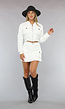 Witte Cargo Two Piece met Skort