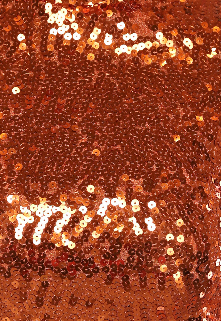 Oranje Shortsleeve Pailletten Top