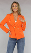 Oranje Button Blazer