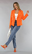 Oranje Button Blazer